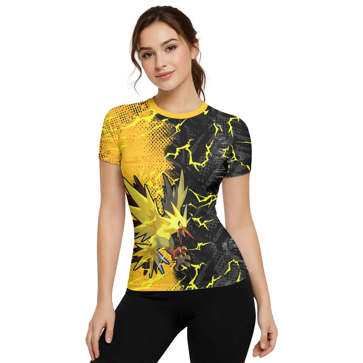  Pokemon Zapdos Rash Guard