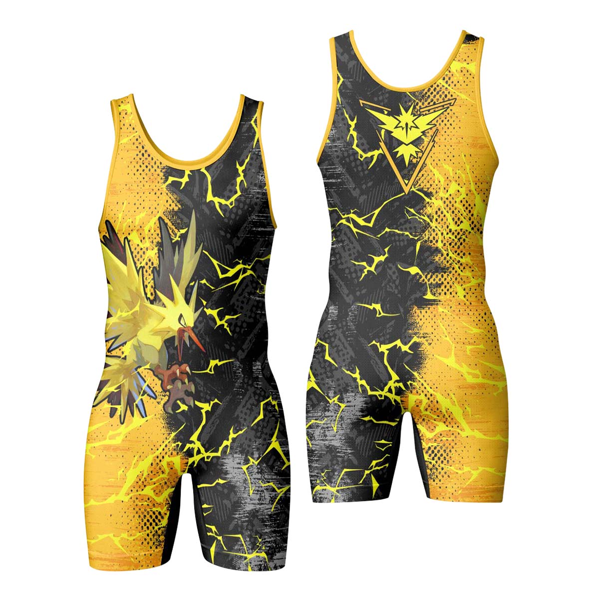  Pokemon Zapdos Wrestling Singlet