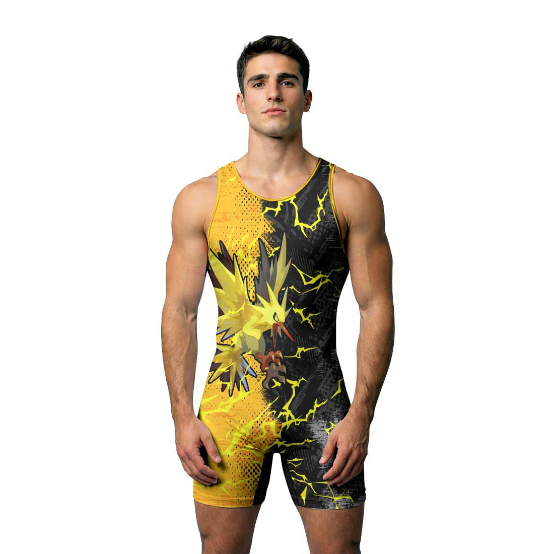  Pokemon Zapdos Wrestling Singlet