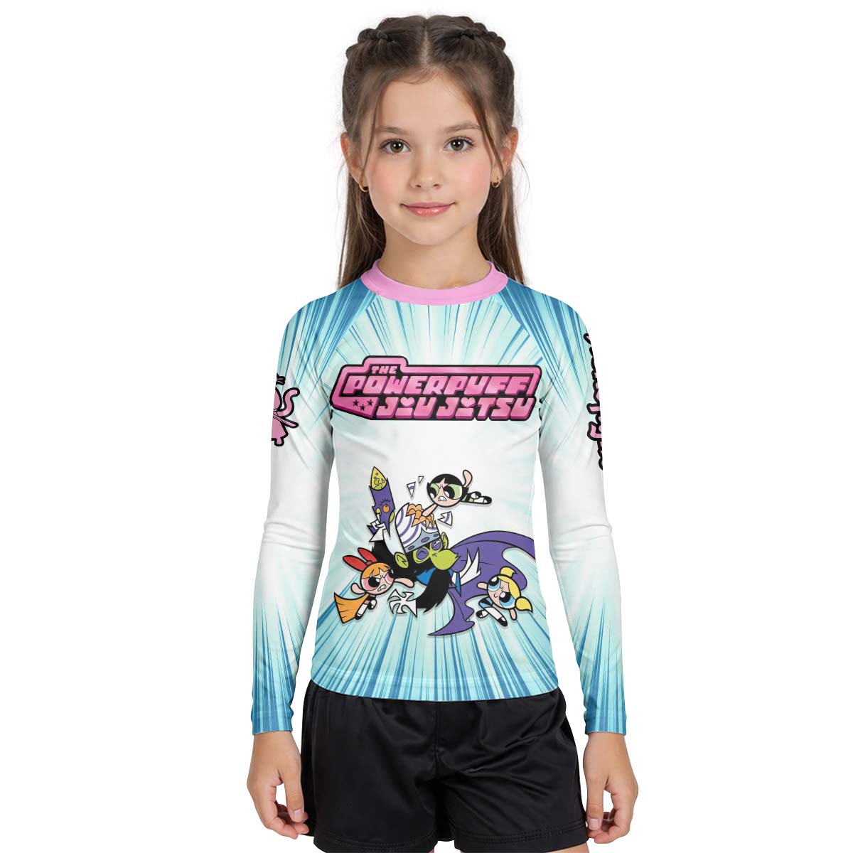 Powerpuff Girls BJJ Kid Rash Guard