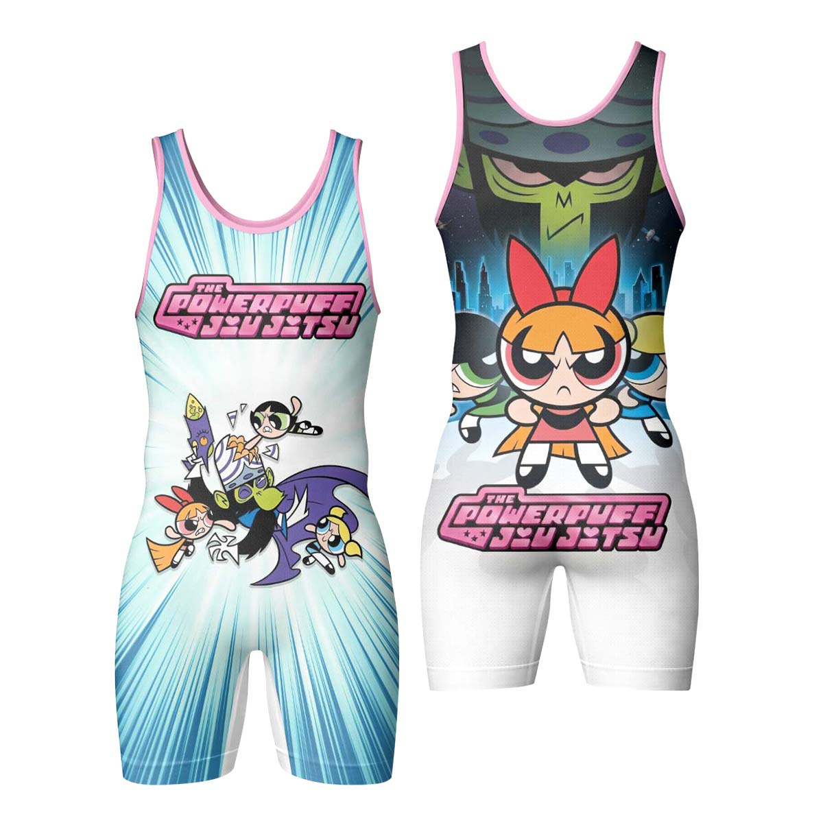 Powerpuff Girls BJJ Wrestling Singlet
