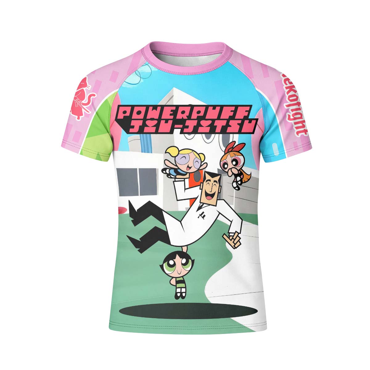 Powerpuff Girls Jiu Jitsu Kid Rash Guard