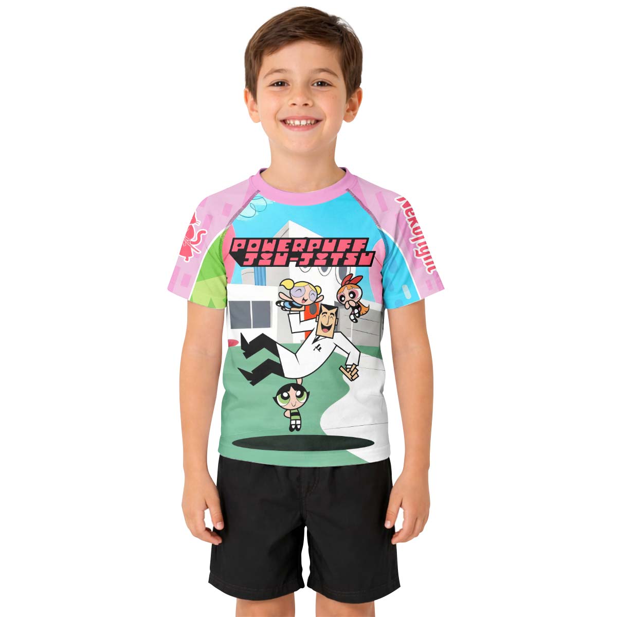 Powerpuff Girls Jiu Jitsu Kid Rash Guard