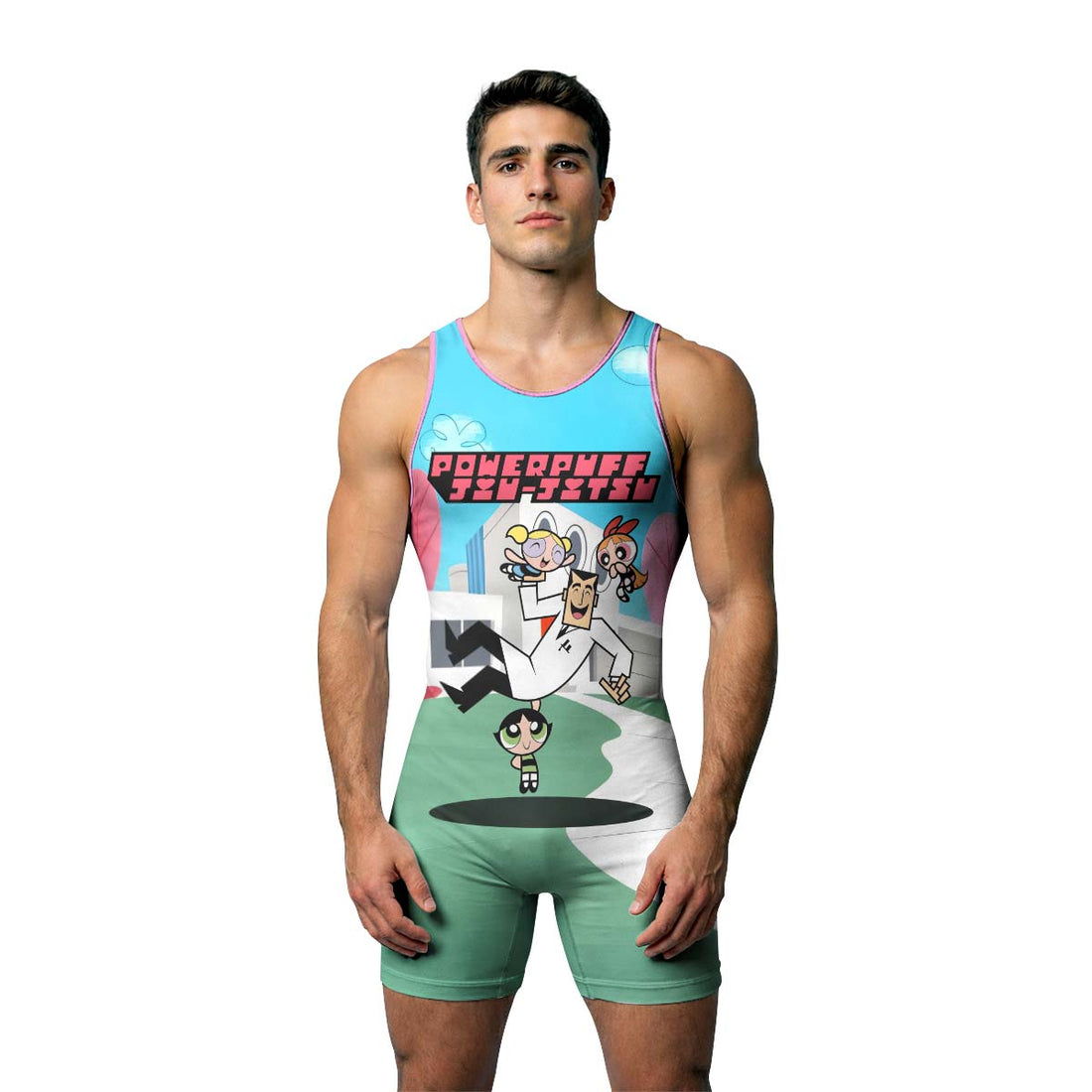 Powerpuff Girls Jiu Jitsu Wrestling Singlet
