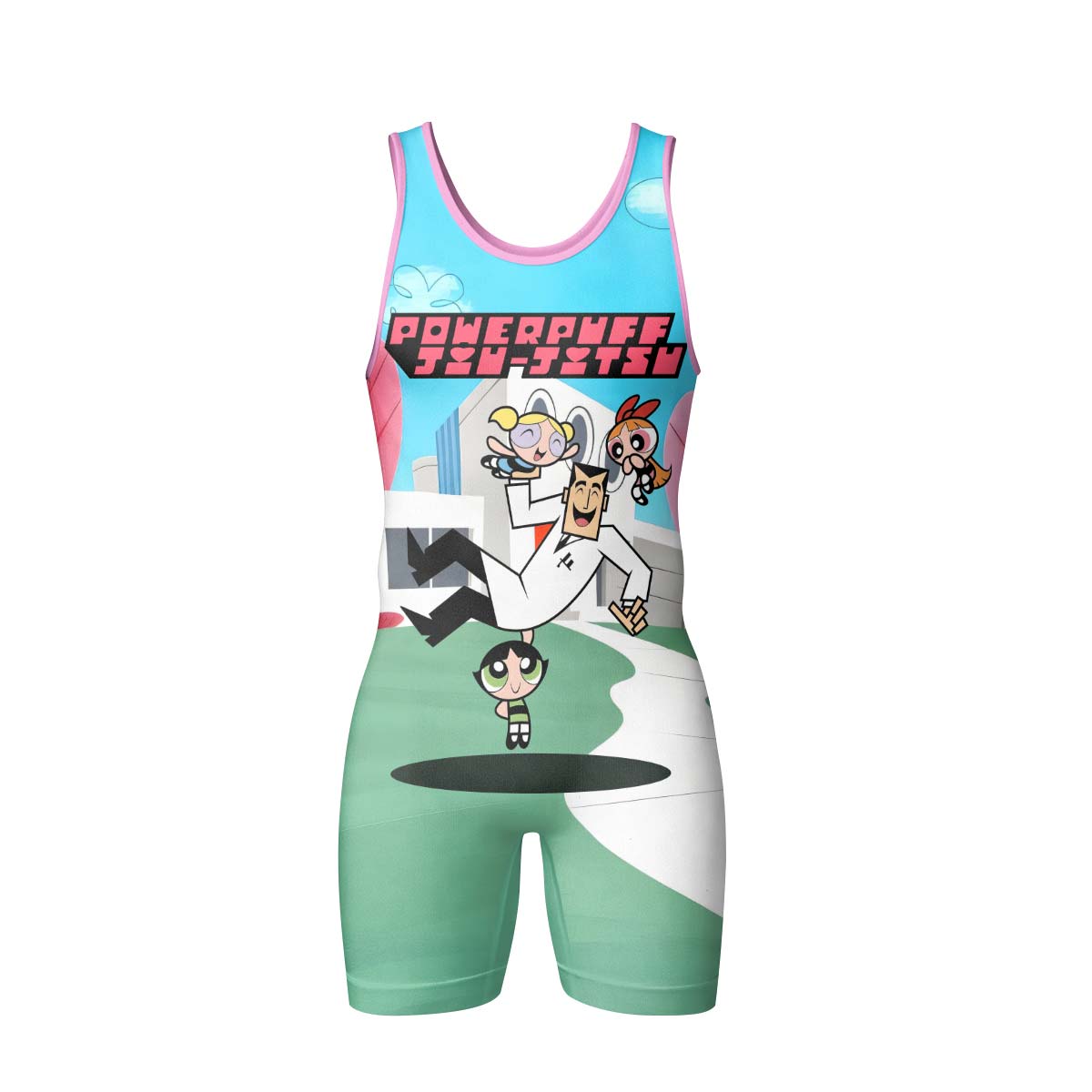 Powerpuff Girls Jiu Jitsu Wrestling Singlet
