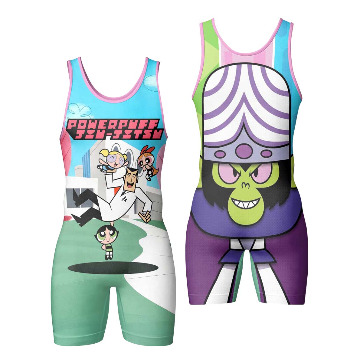 Powerpuff Girls Jiu Jitsu Wrestling Singlet