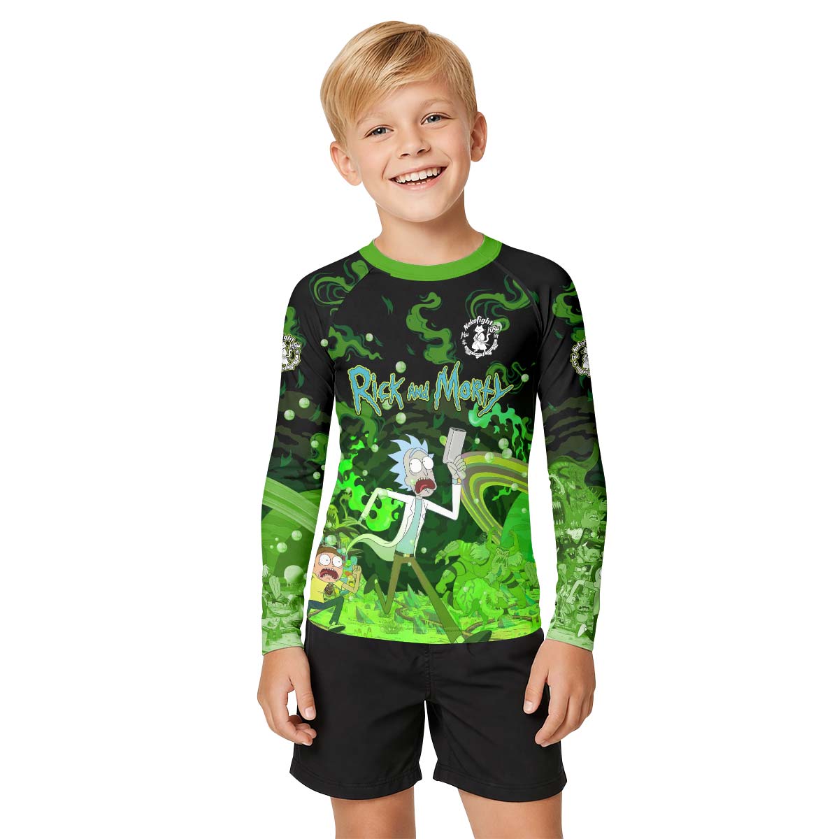 Rick And Morty Kid Rash Guard