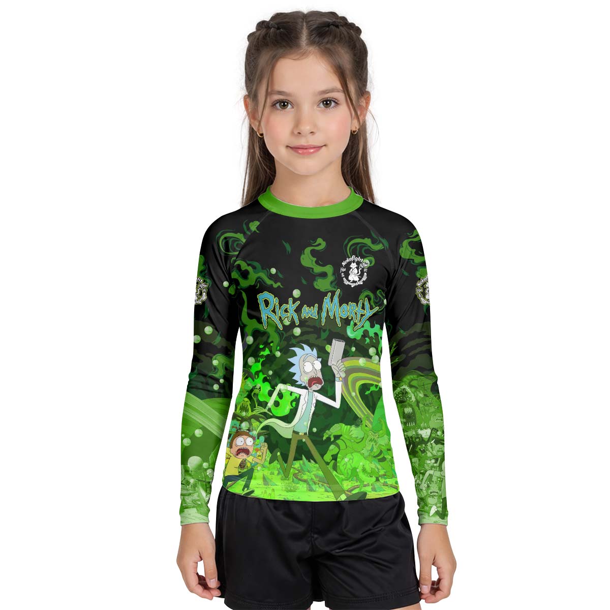 Rick And Morty Kid Rash Guard