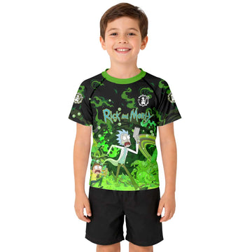 Rick And Morty Kid Rash Guard
