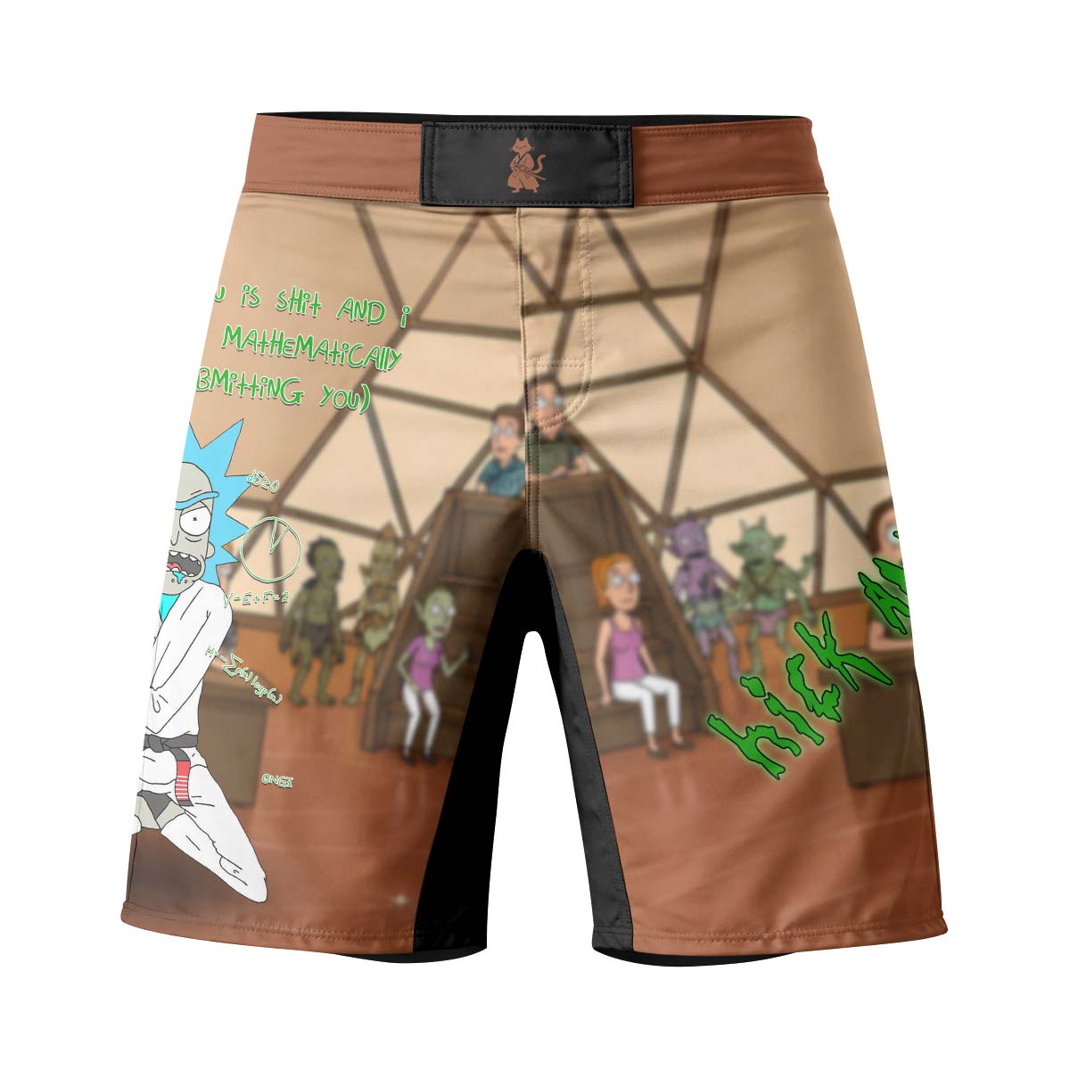 Rick and Morty BJJ Fight Shorts