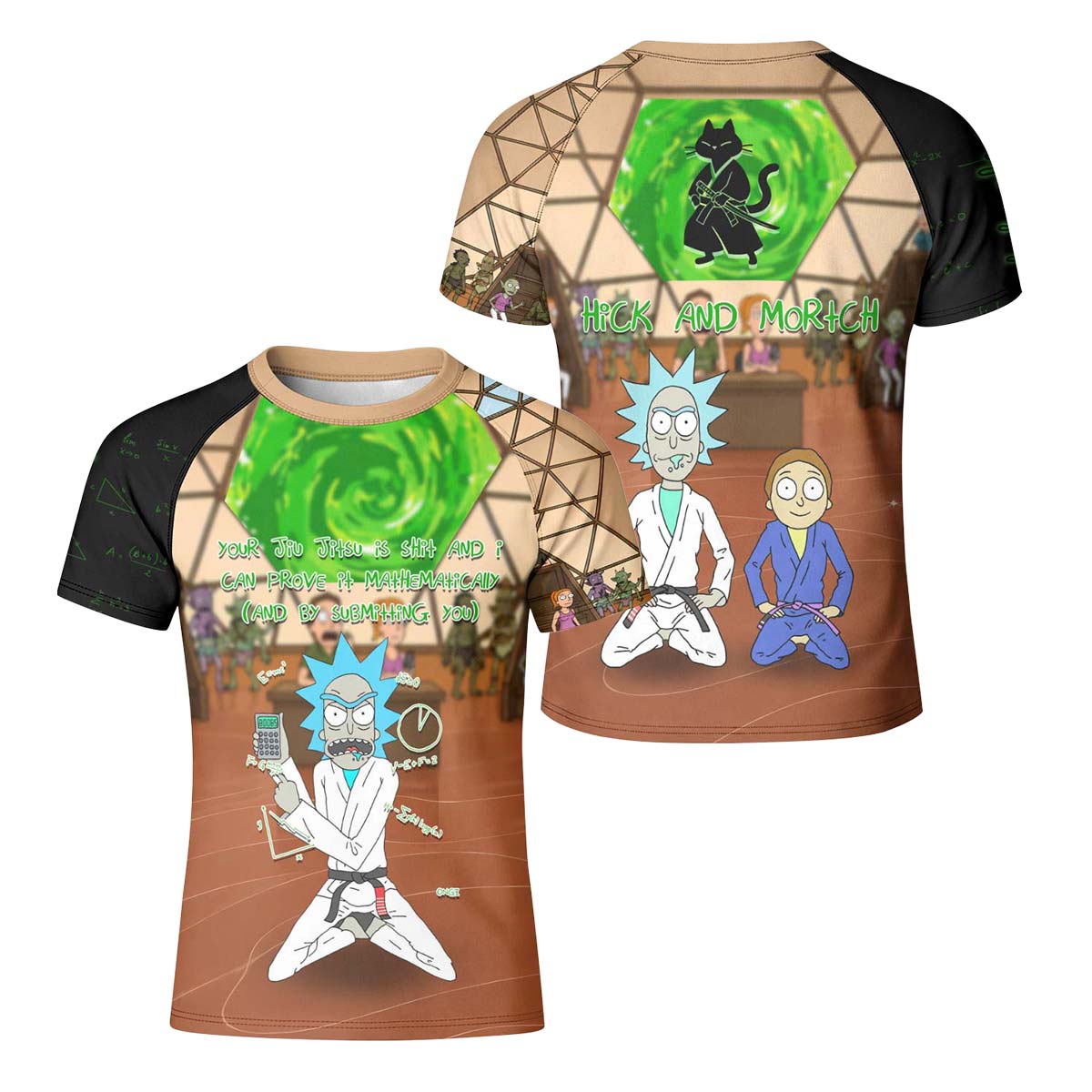 Rick and Morty BJJ Kid Rash Guard