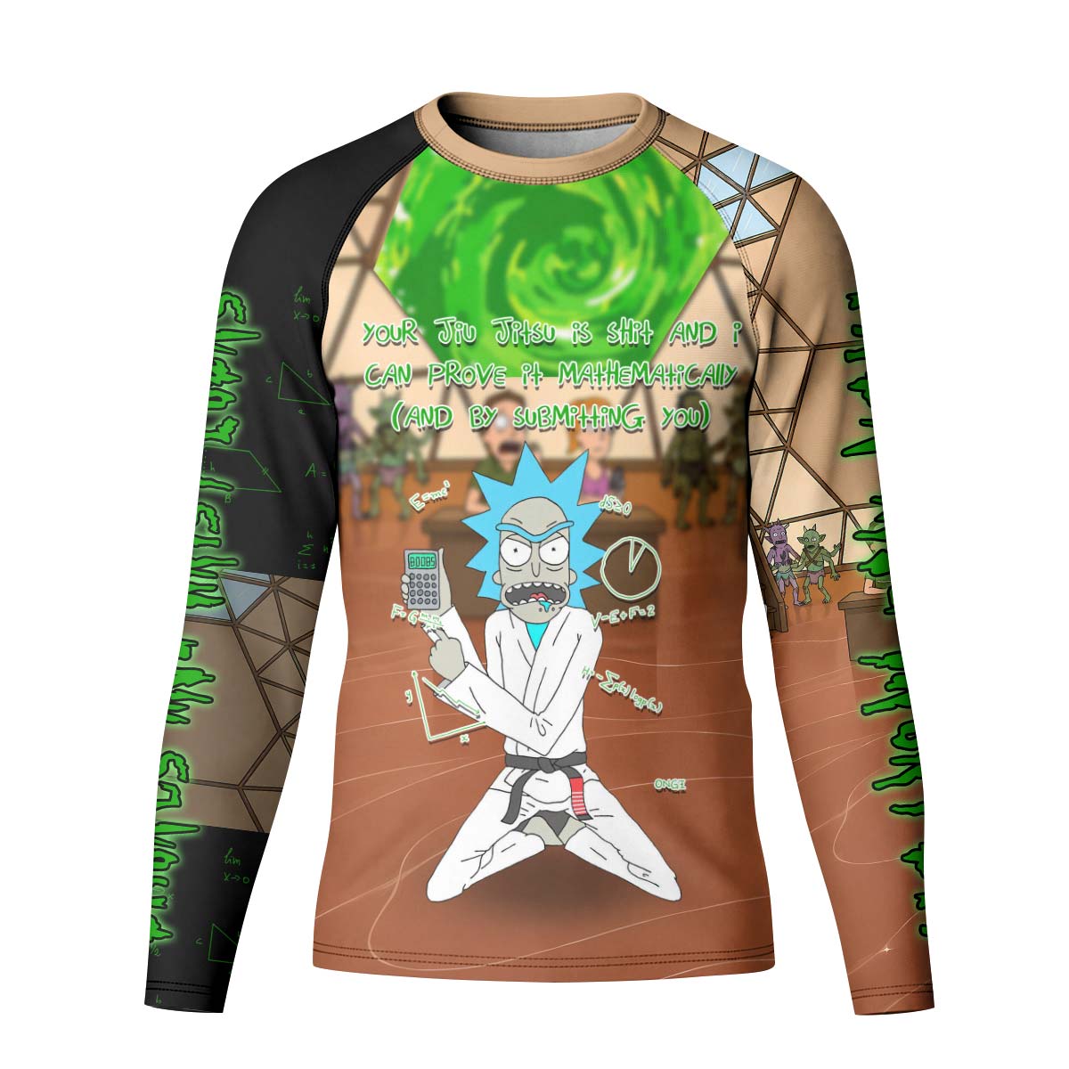 Rick and Morty BJJ Kid Rash Guard