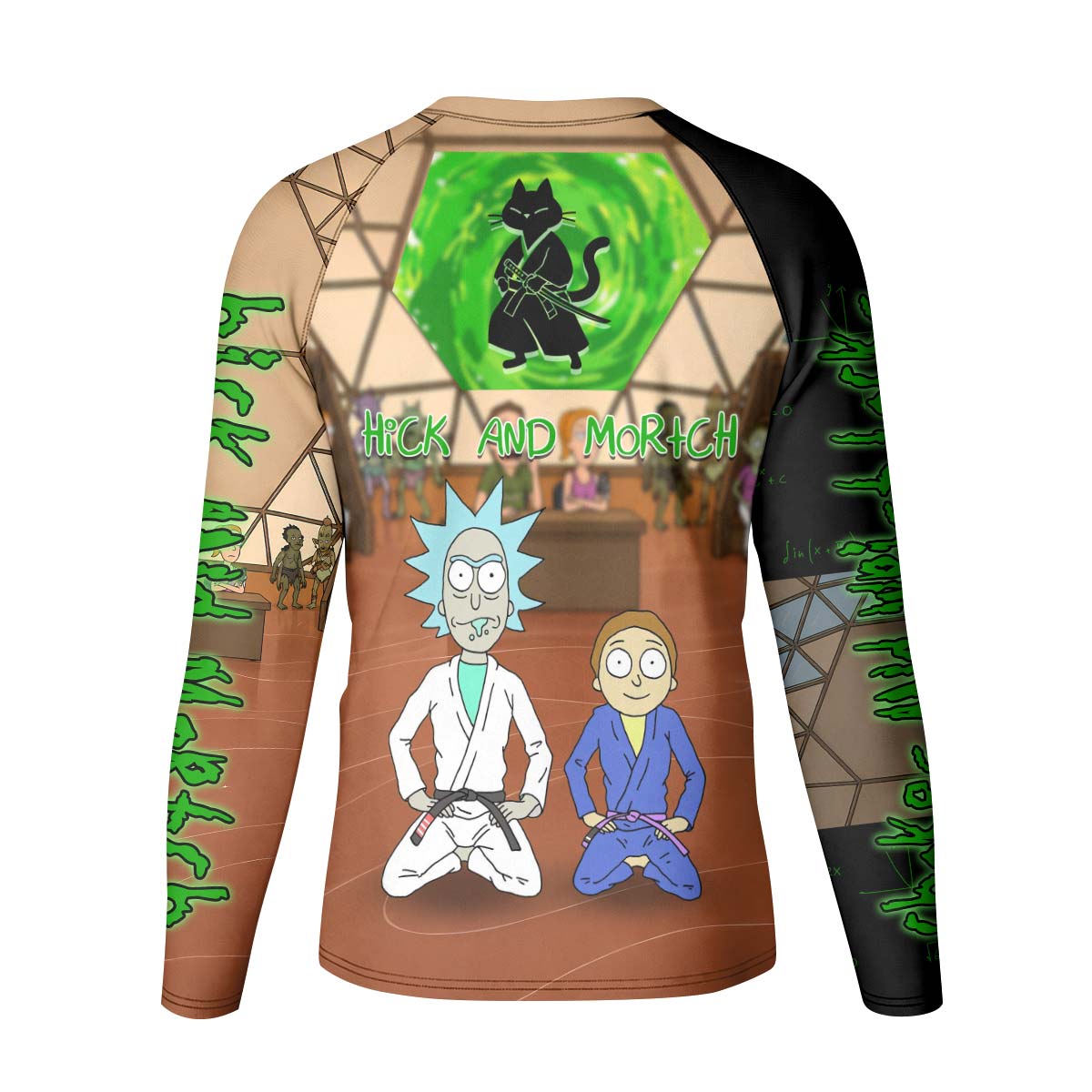 Rick and Morty BJJ Kid Rash Guard