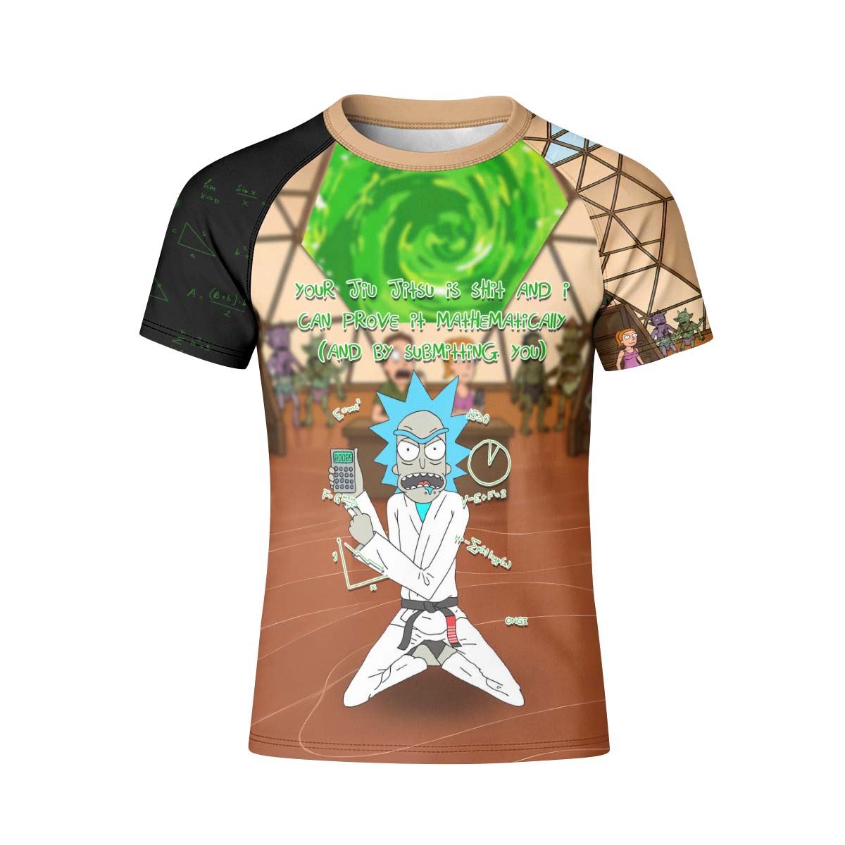 Rick and Morty BJJ Kid Rash Guard