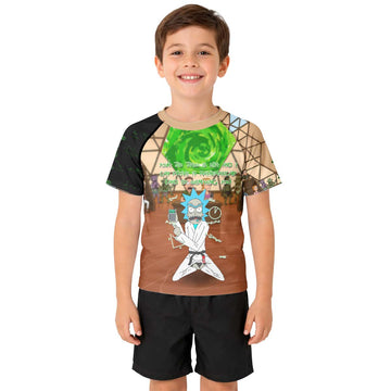 Rick and Morty BJJ Kid Rash Guard