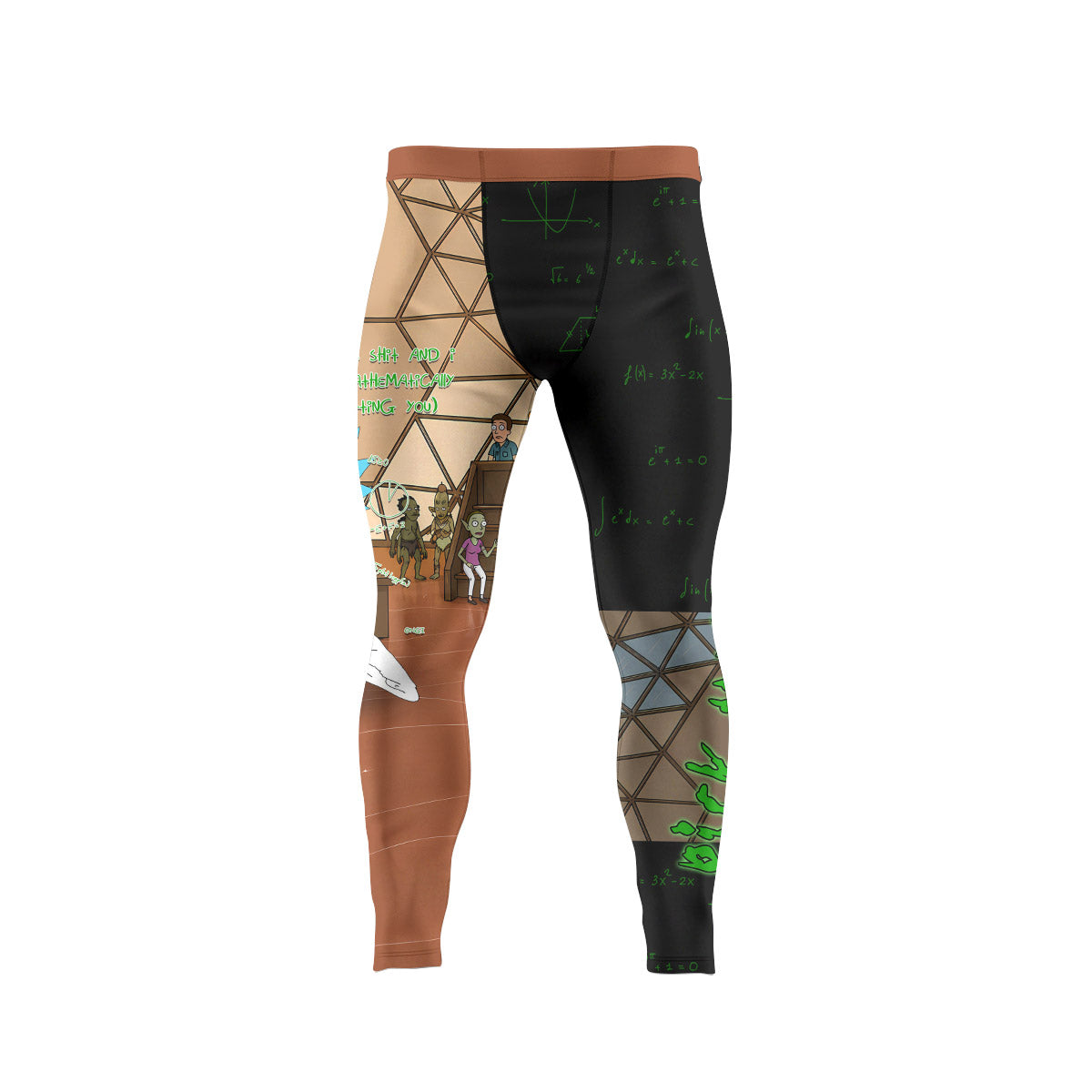  Rick and Morty BJJ Men's Compression Leggings