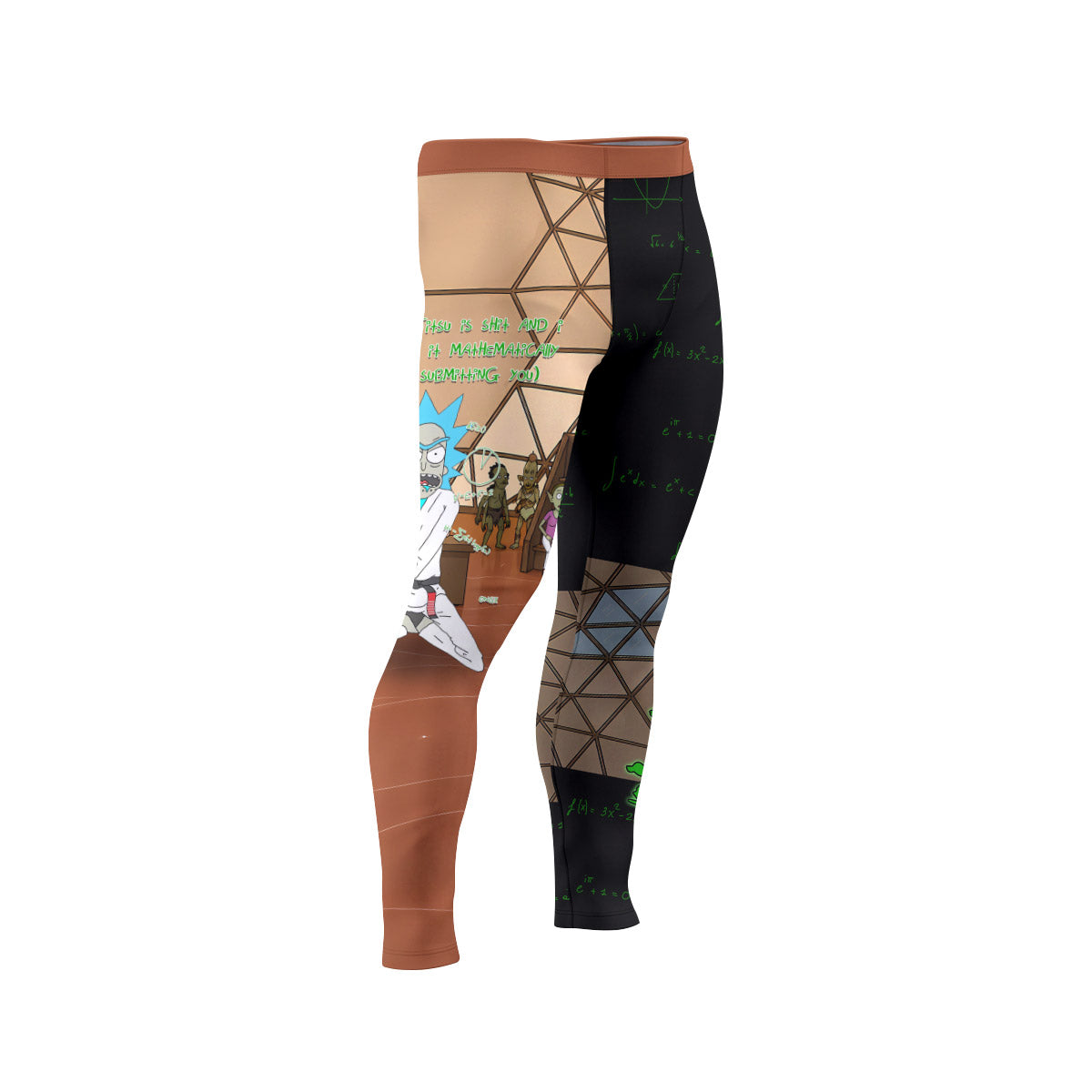  Rick and Morty BJJ Men's Compression Leggings