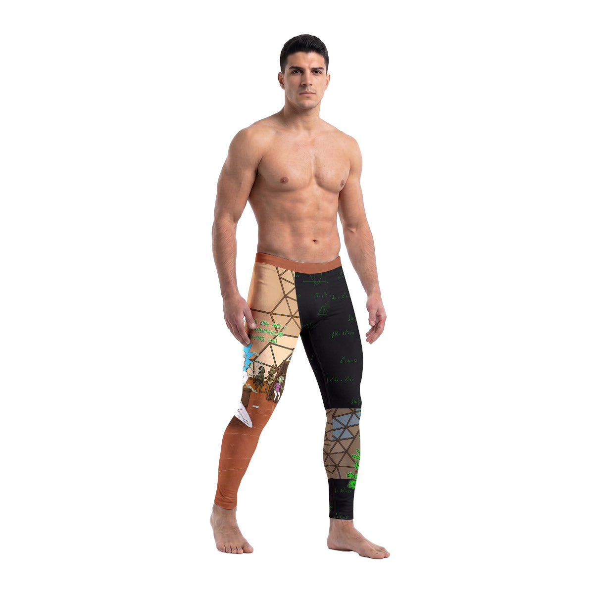  Rick and Morty BJJ Men's Compression Leggings