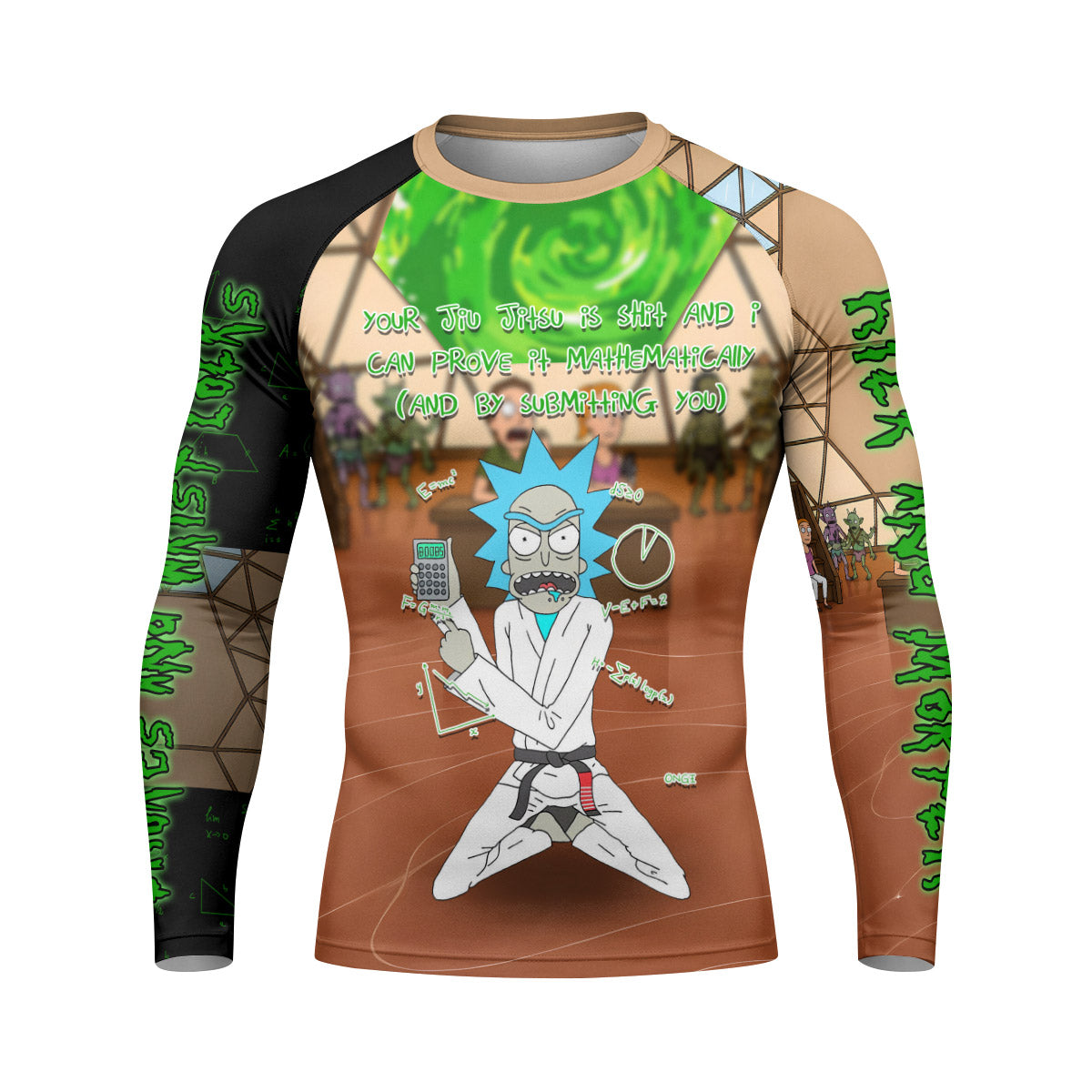 Rick and Morty BJJ Rash Guard