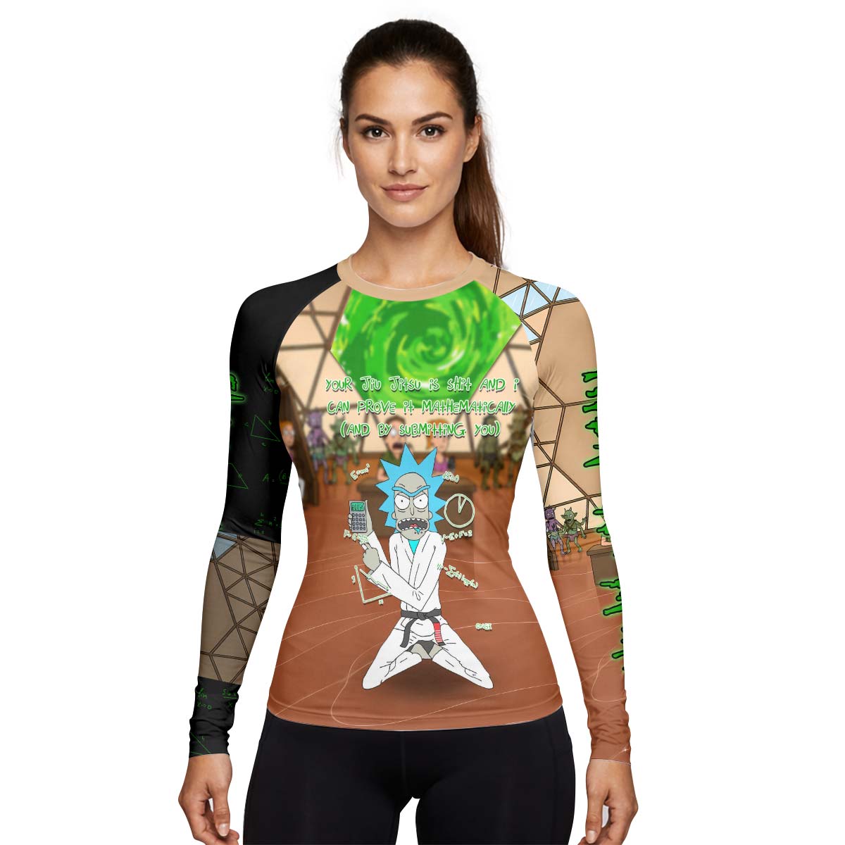 Rick and Morty BJJ Rash Guard