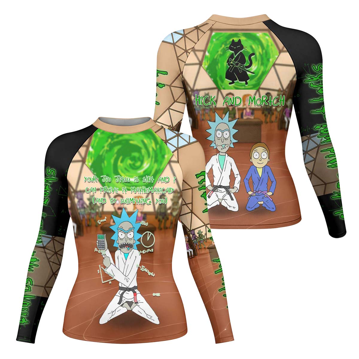 Rick and Morty BJJ Rash Guard