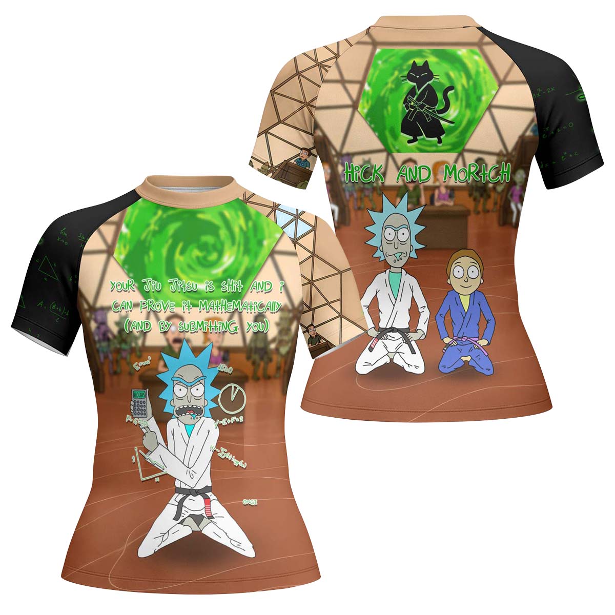 Rick and Morty BJJ Rash Guard
