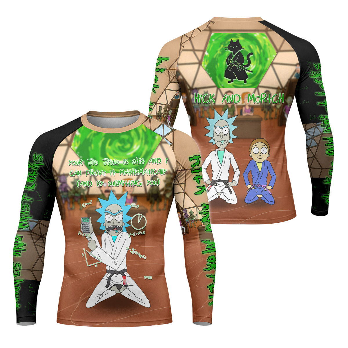 Rick and Morty BJJ Rash Guard