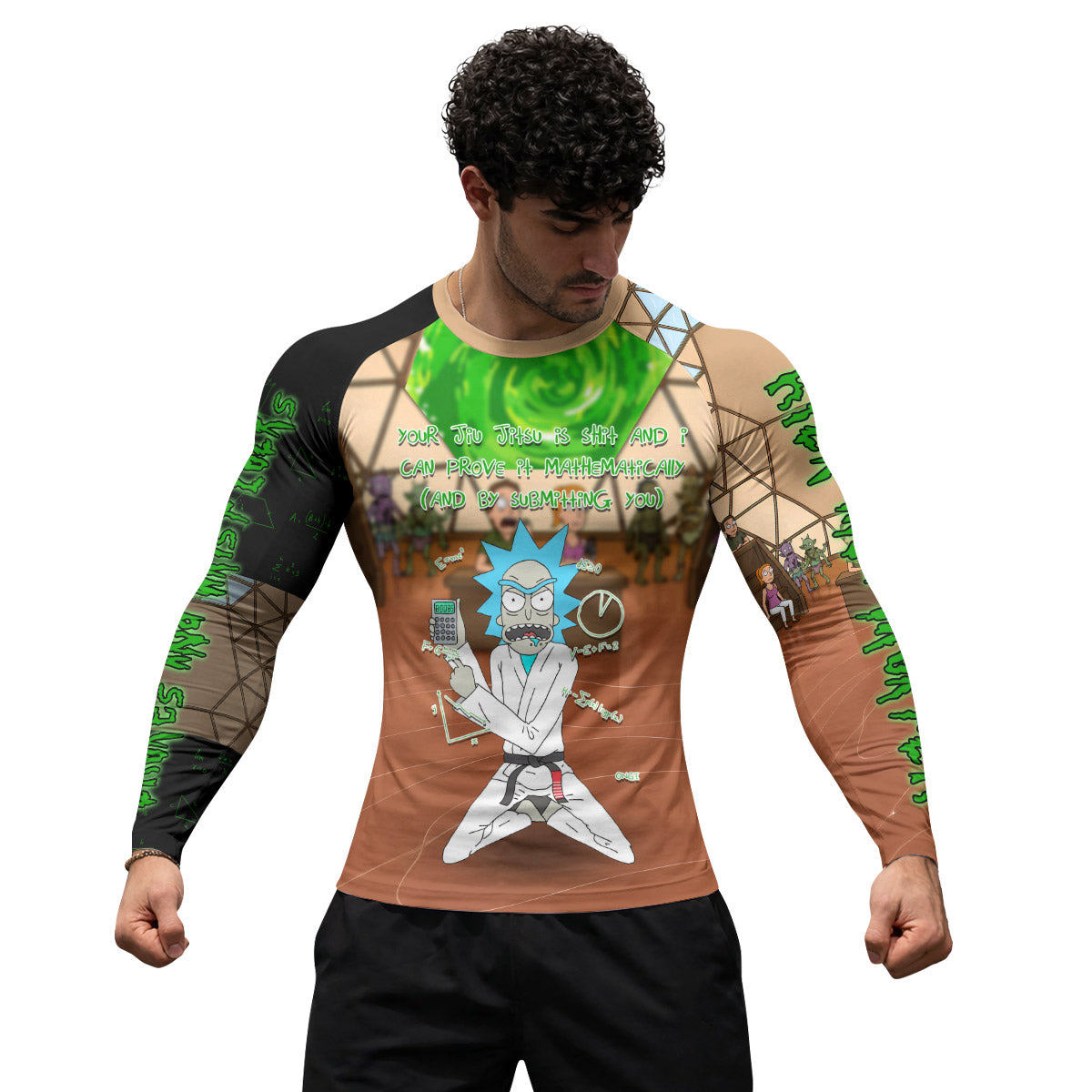 Rick and Morty BJJ Rash Guard