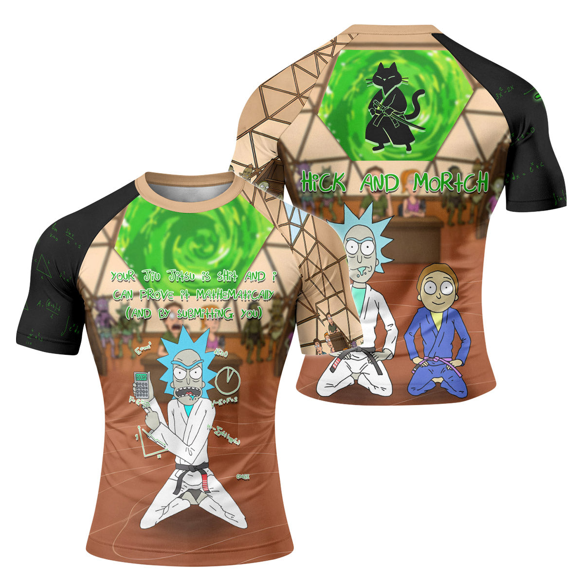 Rick and Morty BJJ Rash Guard