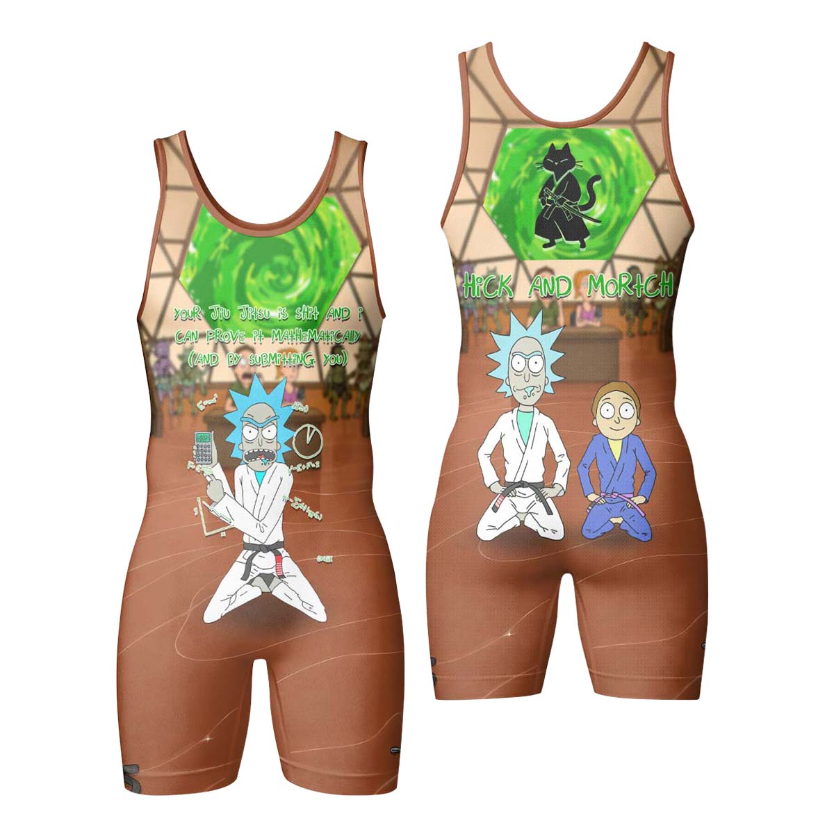 Rick and Morty BJJ Wrestling Singlet