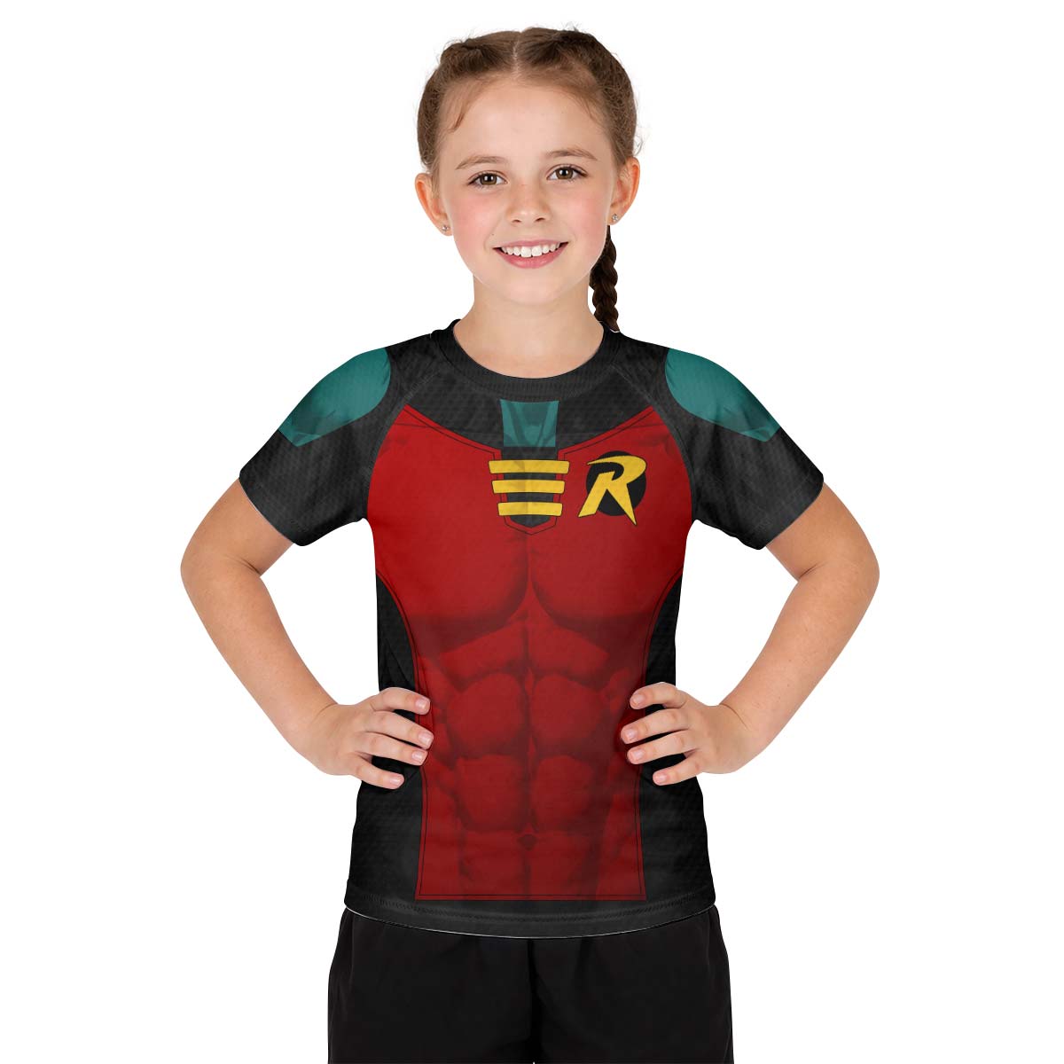 Robin Cosplay Kids Rash Guard
