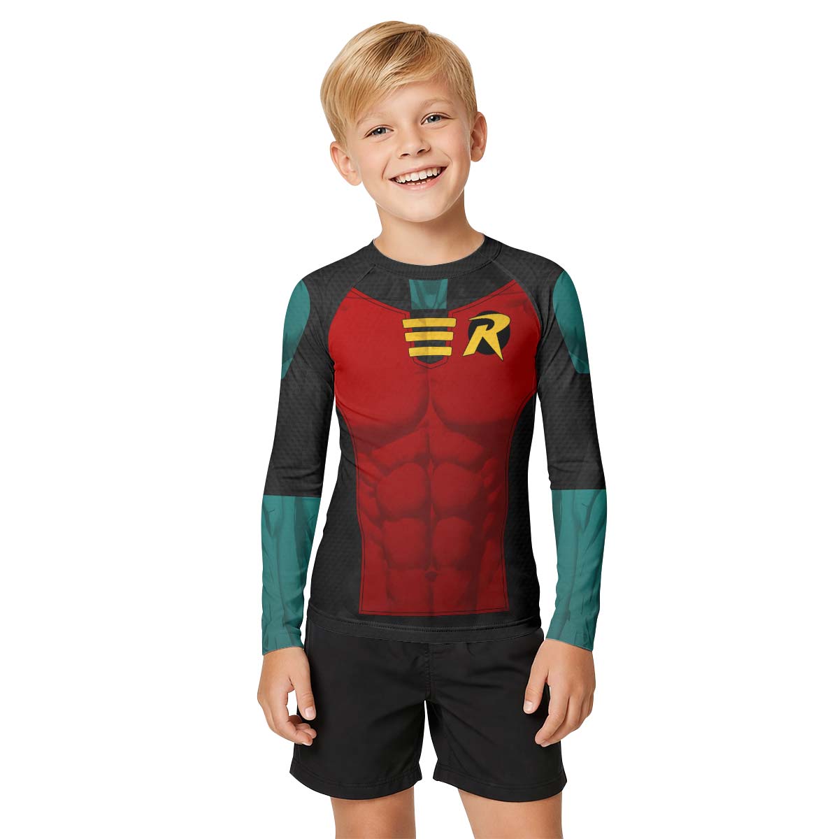 Robin Cosplay Kids Rash Guard