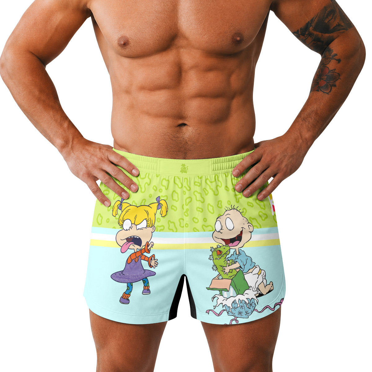 Rugrats Angelica And Tommy Grappling Shorts