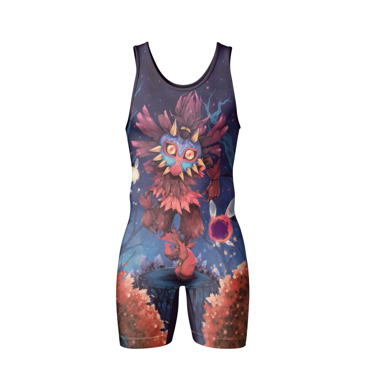  Skull Kid Majora's Mask Wrestling Singlet