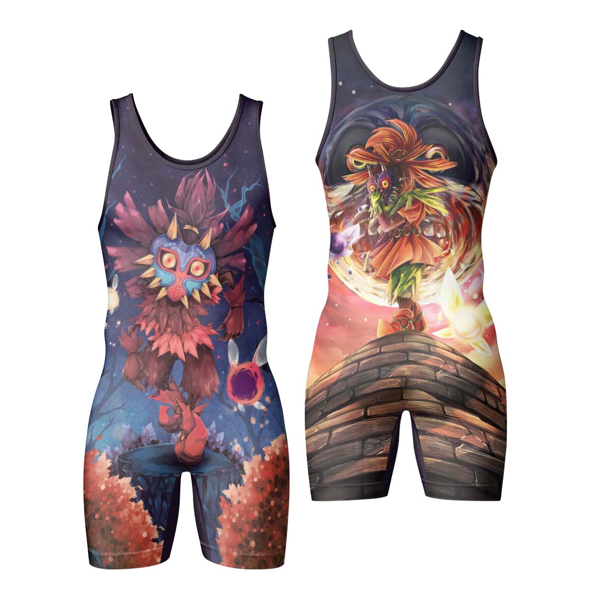  Skull Kid Majora's Mask Wrestling Singlet