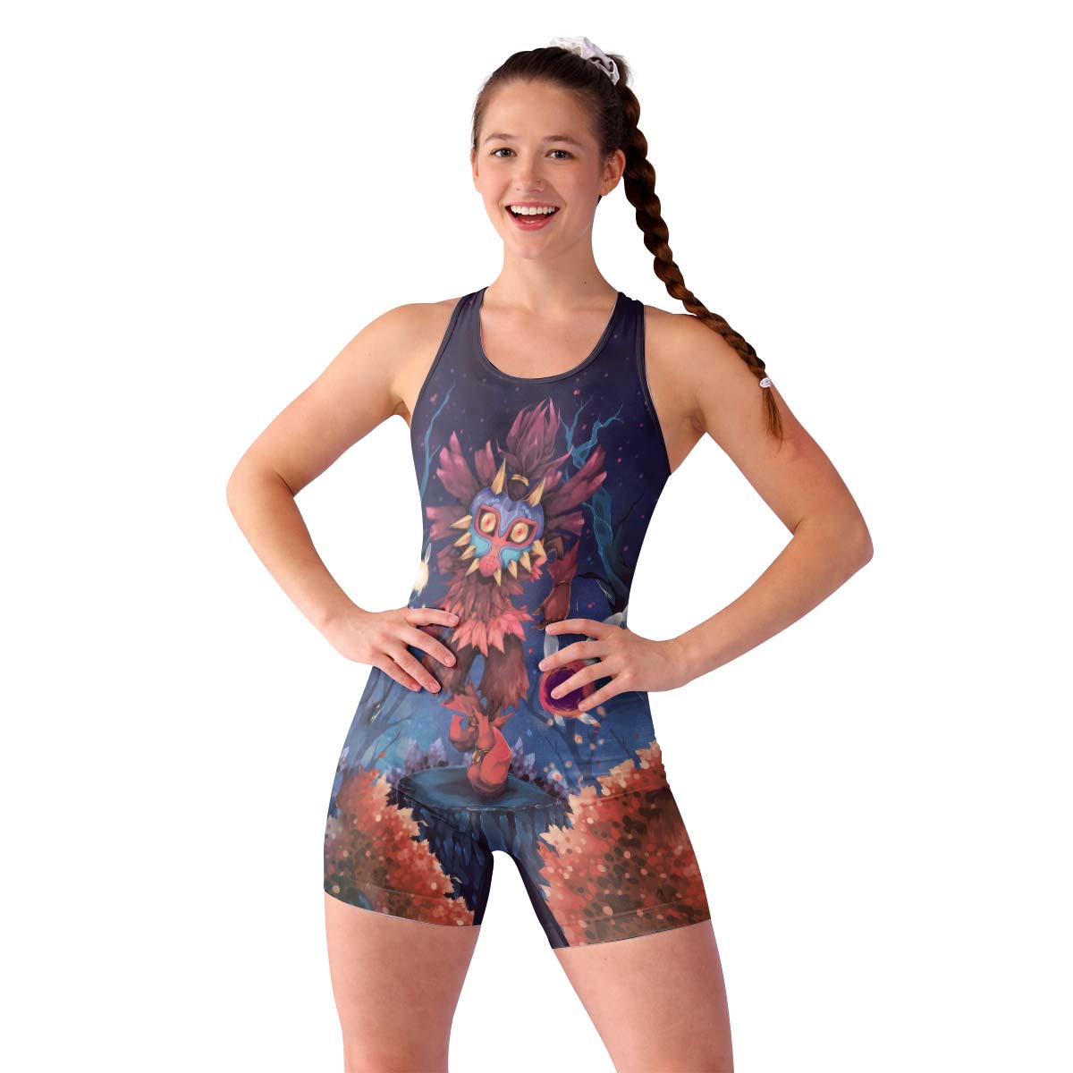 Skull Kid Majora's Mask Wrestling Singlet