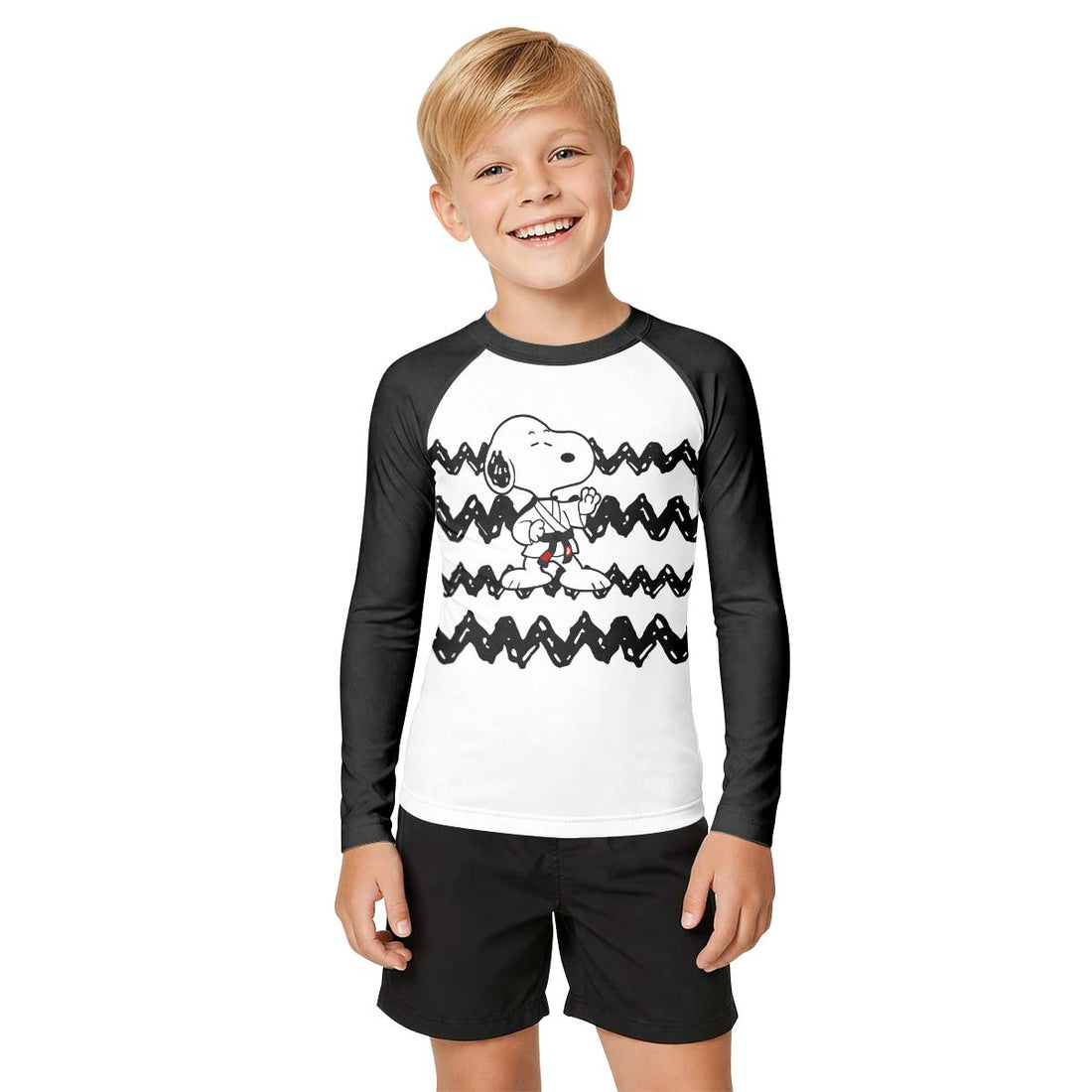 Snoopy Brazilian Jiu Jitsu Kid Rash Guard