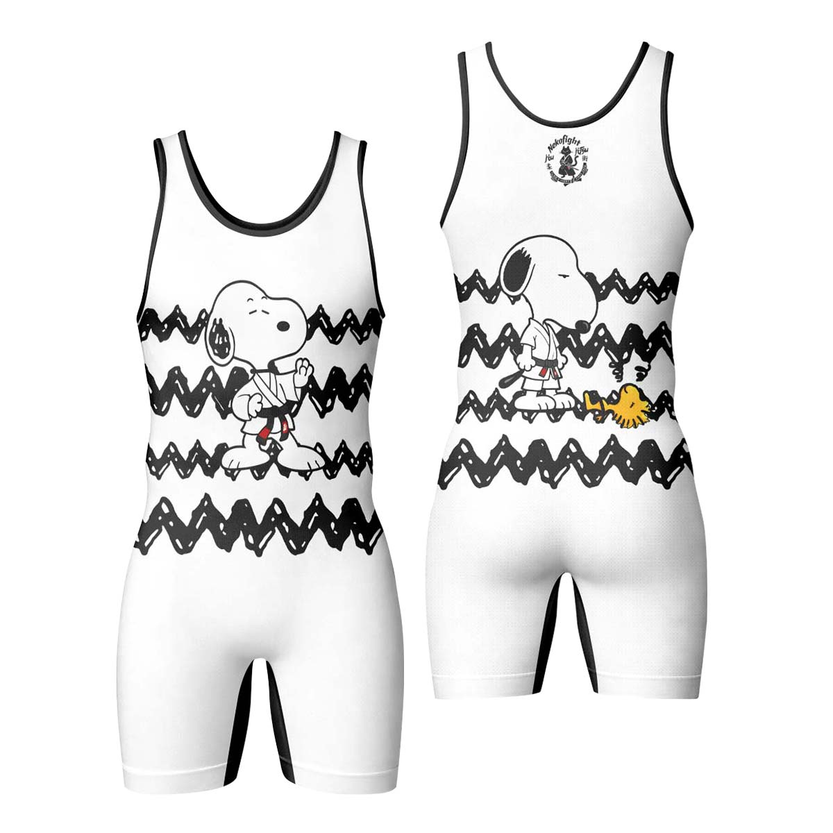 Snoopy Brazilian Jiu Jitsu Wrestling Singlet