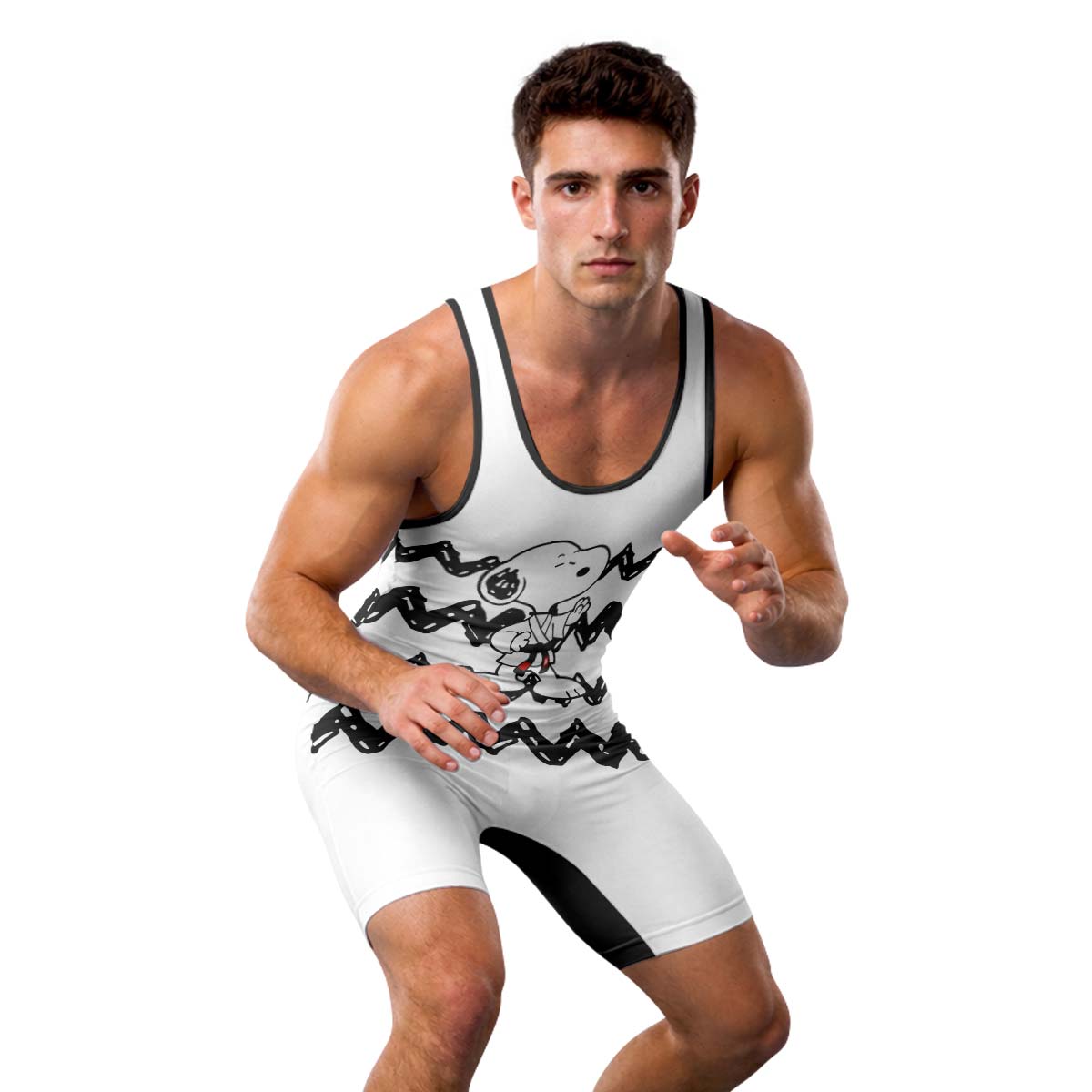 Snoopy Brazilian Jiu Jitsu Wrestling Singlet