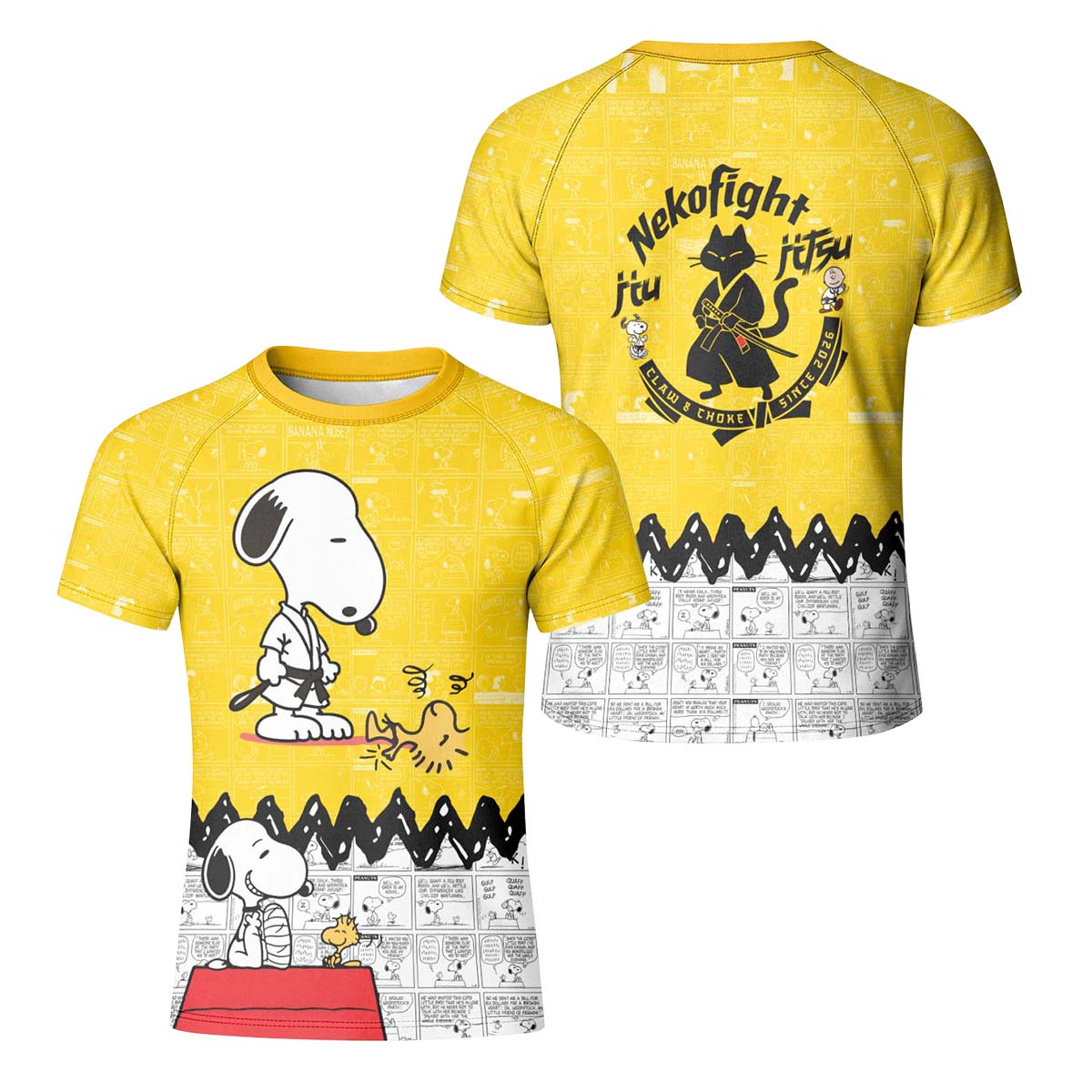 Snoopy Master BJJ Kid Rash Guard
