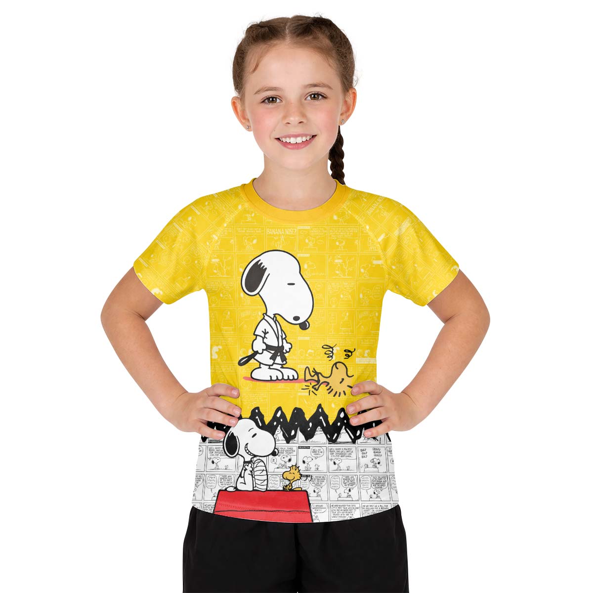 Snoopy Master BJJ Kid Rash Guard