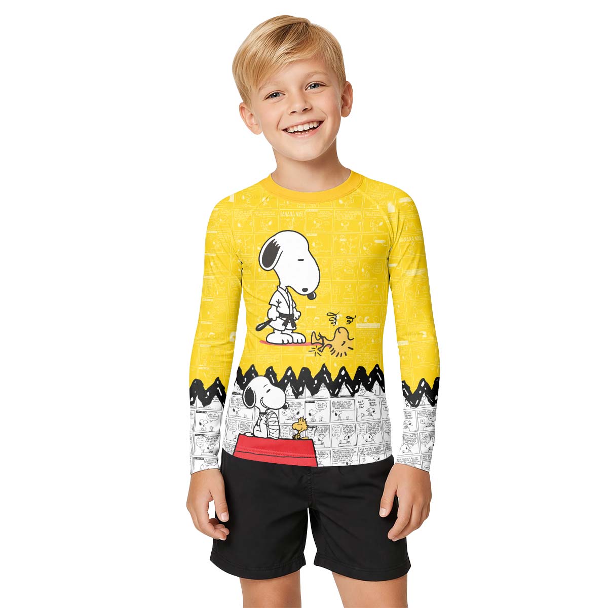Snoopy Master BJJ Kid Rash Guard