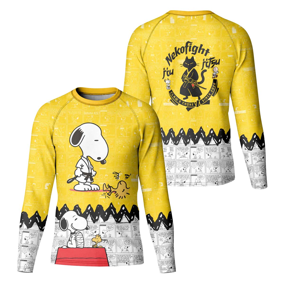 Snoopy Master BJJ Kid Rash Guard