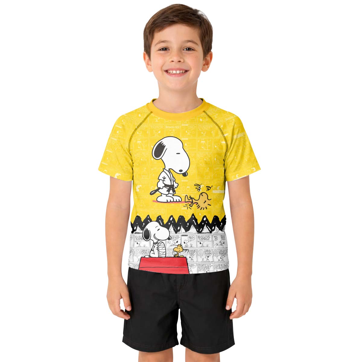 Snoopy Master BJJ Kid Rash Guard