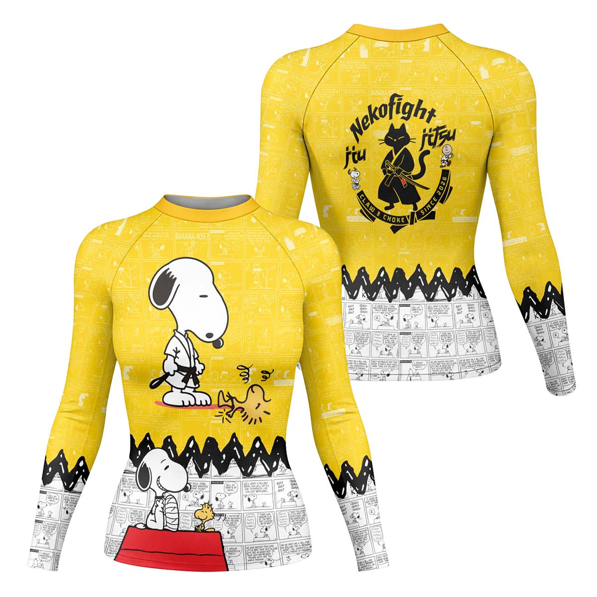 Snoopy Master BJJ Rash Guard