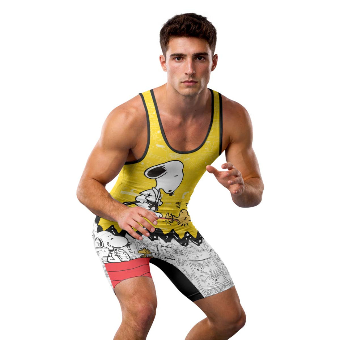 Snoopy Master BJJ Wrestling Singlet