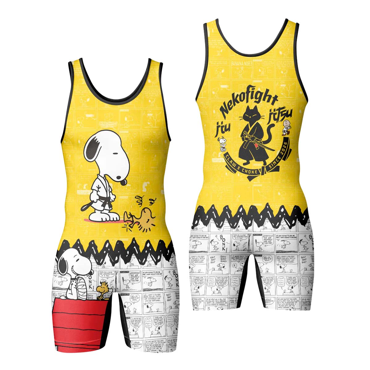 Snoopy Master BJJ Wrestling Singlet