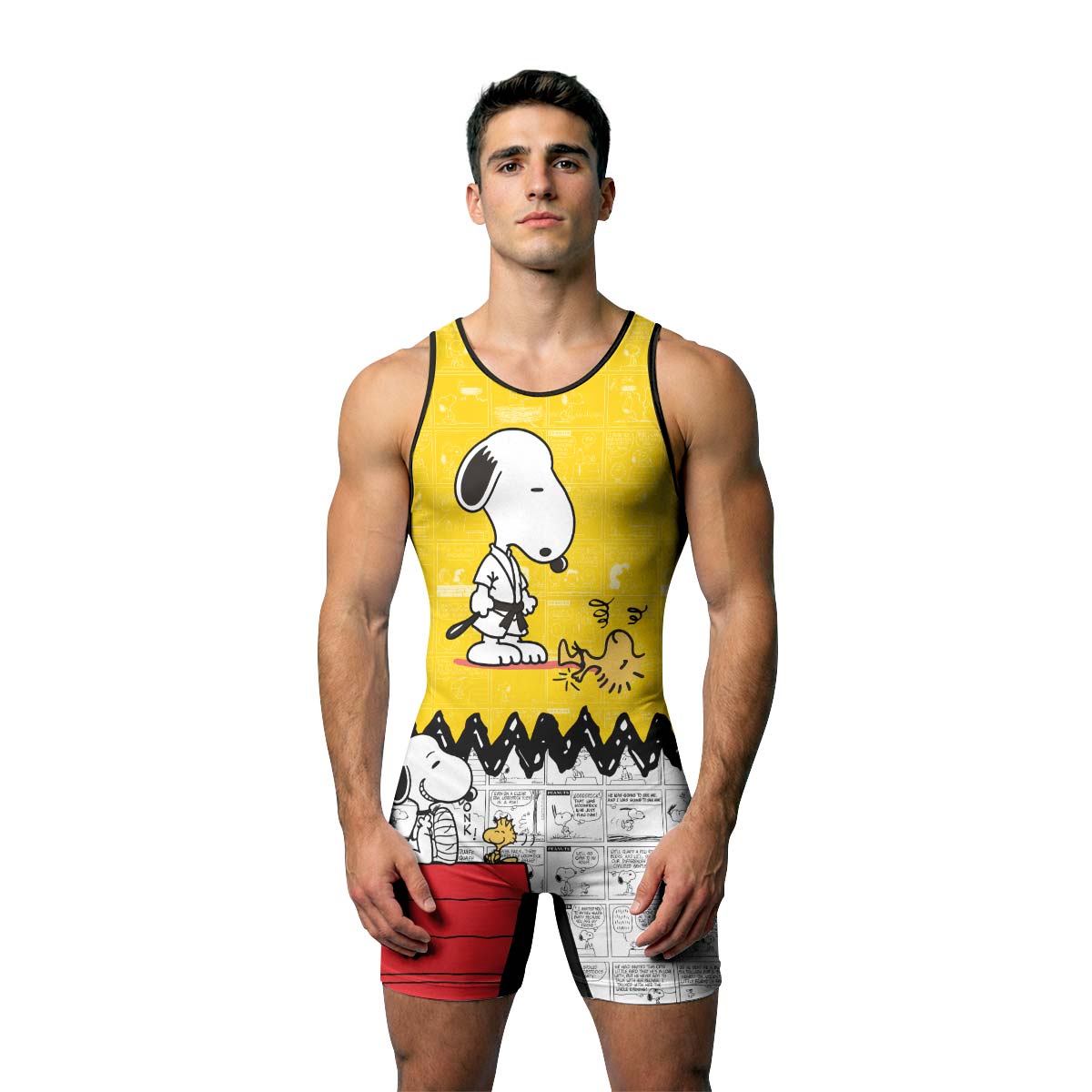 Snoopy Master BJJ Wrestling Singlet
