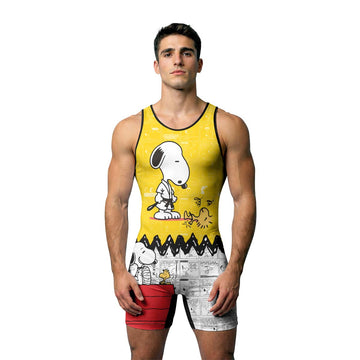 Snoopy Master BJJ Wrestling Singlet