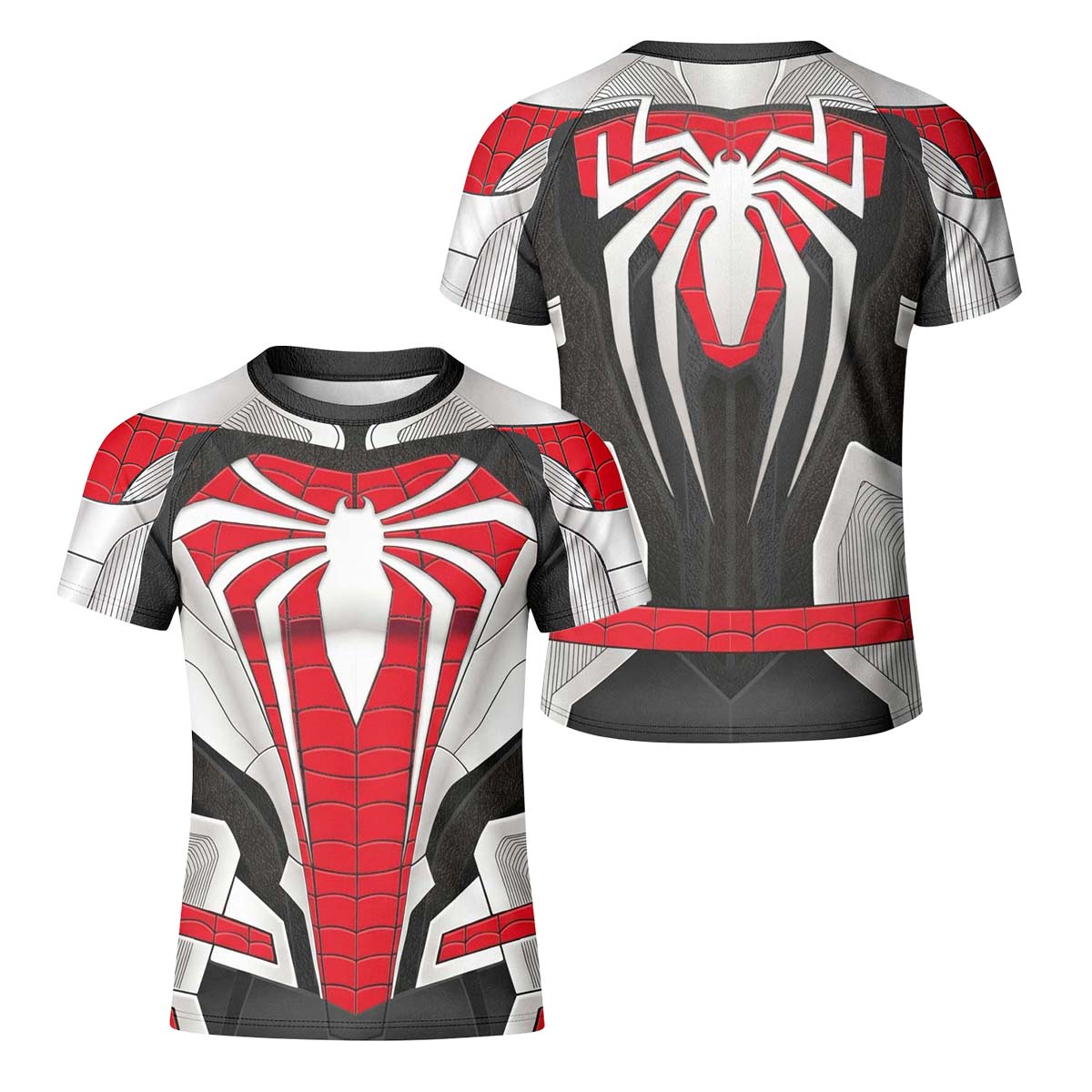 Spider Man Armored Advanced Suit Kid Rash Guard